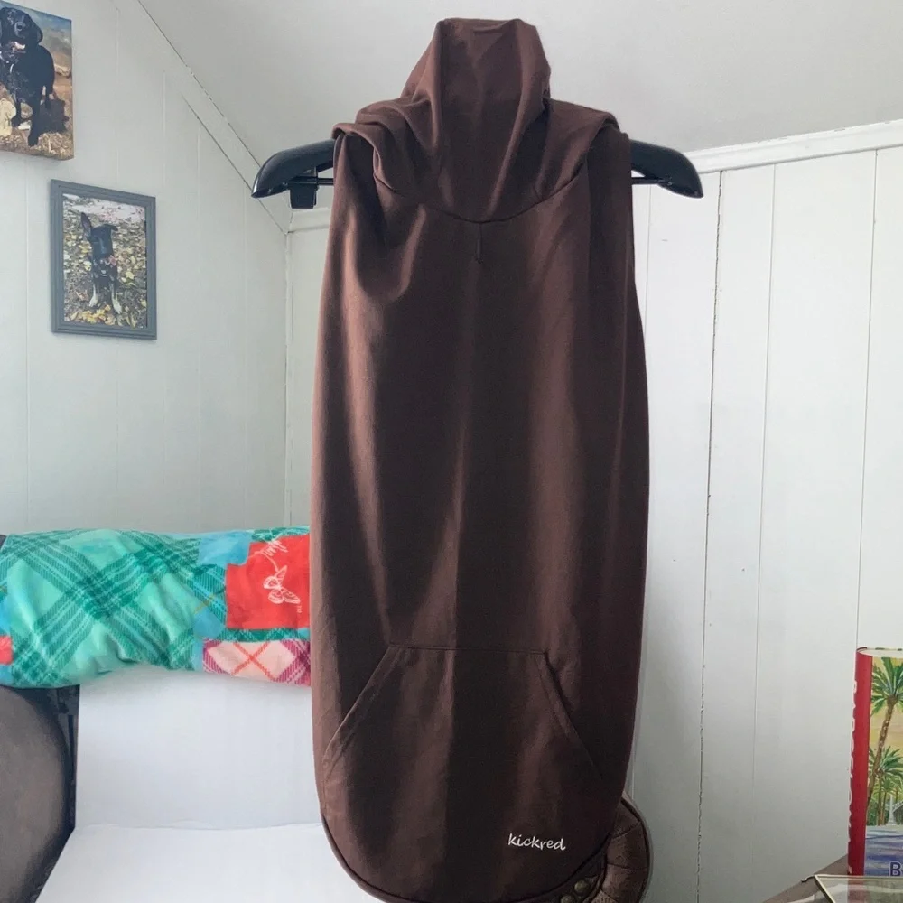 Brown Hooded dog sweatshirt